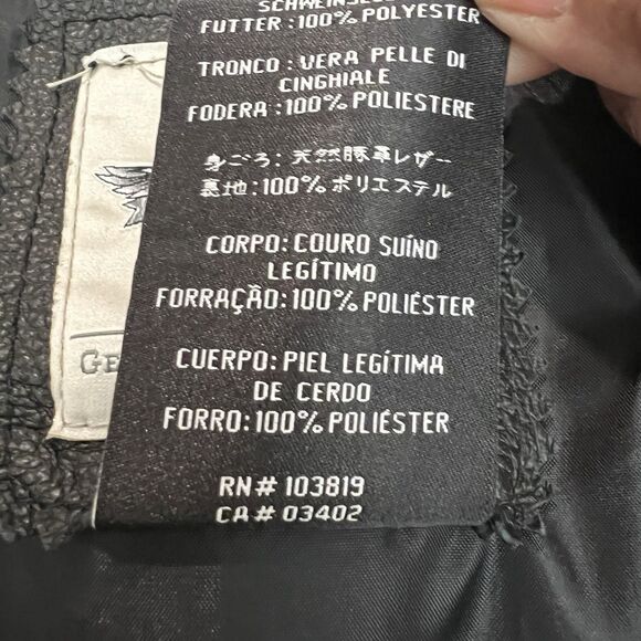 Harley Davidson Women's Black Embroidered Vest Medium Pig Leather Snap Up Biker - Picture 16 of 16